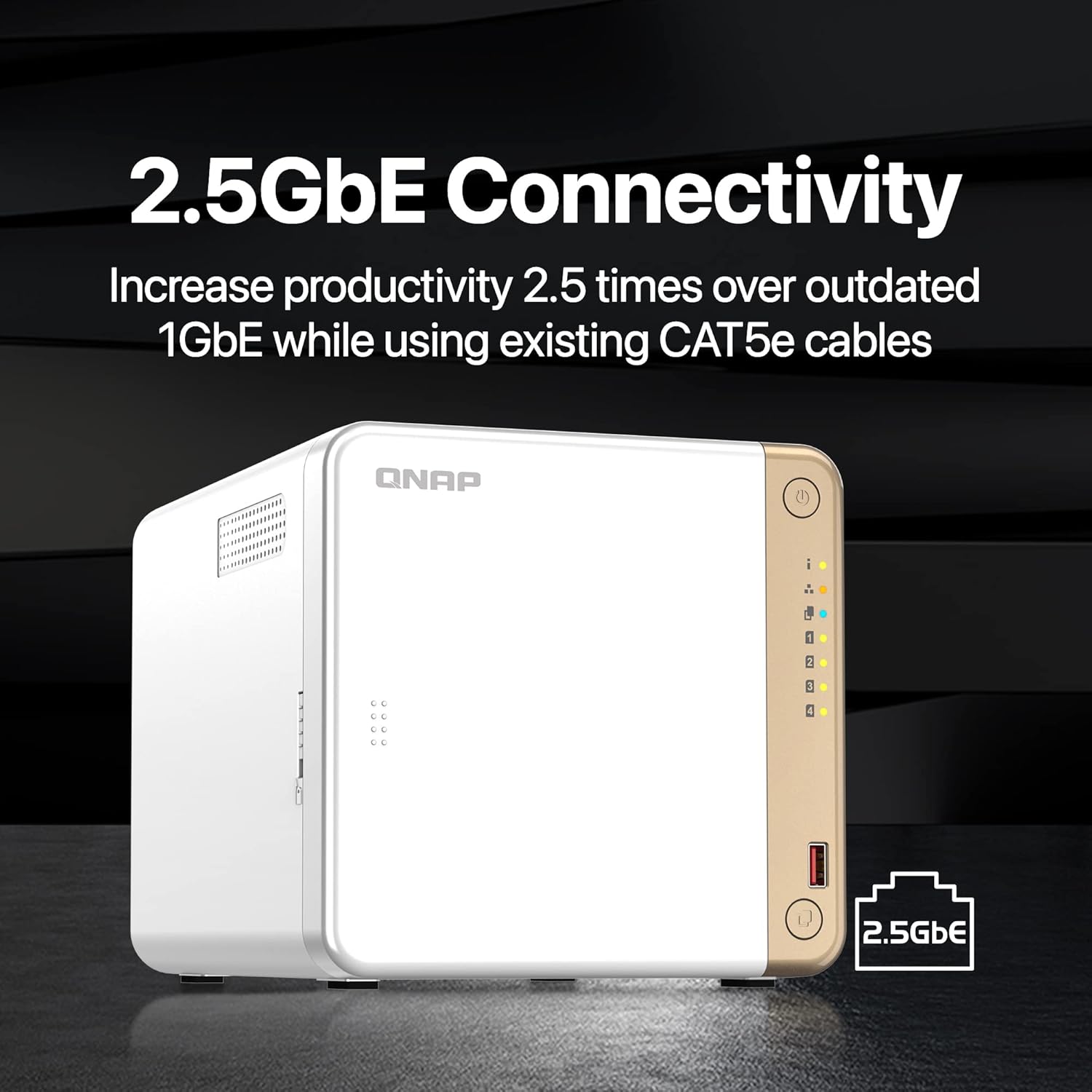 QNAP NAS Box 4 Bay 12TB  TS-462-4G view 4